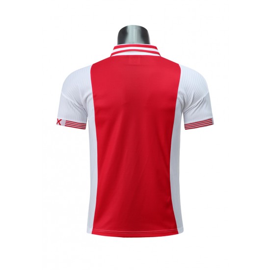 Camisola AFC Ajax Retro Equipamento Primeiro 1997-1998 Manga Curta